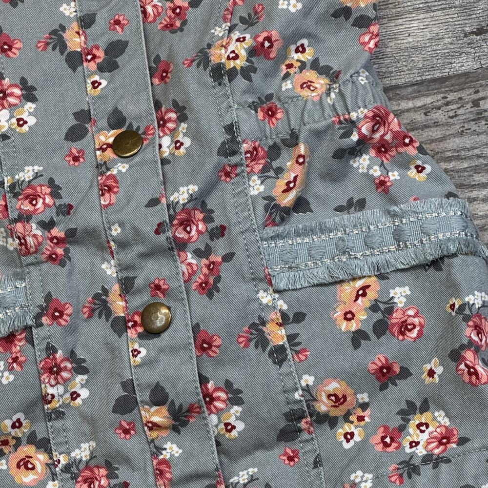 Little Lass Floral Hooded Sleeveless Dress Girls 4t - Picture 2 of 7